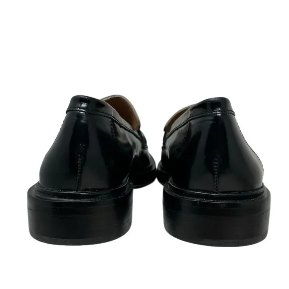 Madewell Black Ivory Leather Penny Chunky Loafers Vernon - Picture 10 of 12